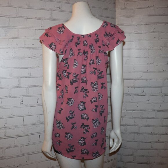 🌸💗🌷 Pink Floral Blouse · No Boundaries · Size XL - Picture 3 of 5